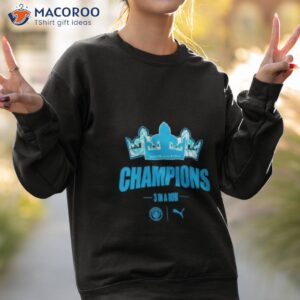 manchester city champions 3 in a row shirt sweatshirt 2