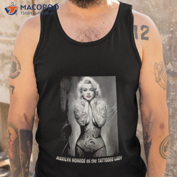 Marilyn Monroe: As The Tattooed Lady Print Unisex T-Shirt