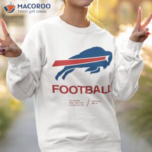 marissa figueroa wears buffalo bills football shirt sweatshirt 2