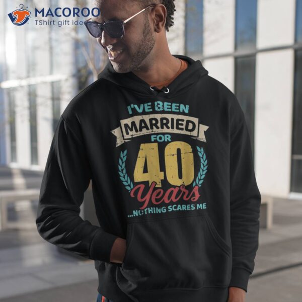 Married For 40 Years 40th Wedding Anniversary Shirt