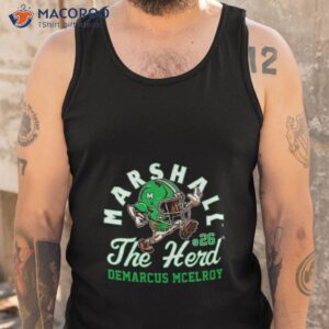 marshall thundering herd ncaa football demarcus mcelroy t shirt tank top