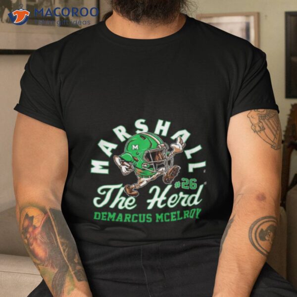 Marshall Thundering Herd Ncaa Football Demarcus Mcelroy Shirt