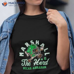 marshall thundering herd ncaa football micah abraham t shirt tshirt