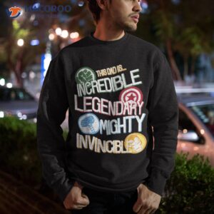 marvel avengers father s day dad words graphic shirt sweatshirt