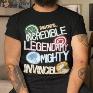 marvel avengers father s day dad words graphic shirt tshirt