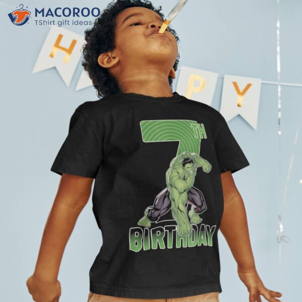 Marvel Hulk Smash 7th Birthday Graphic Shirt