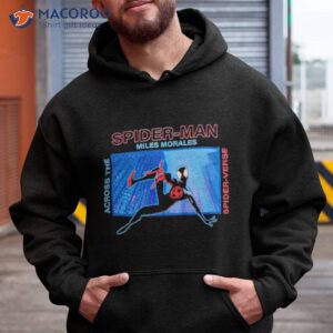 marvel spider man across the spider verse miles morales panel shirt hoodie