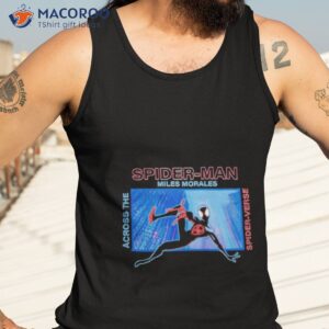 marvel spider man across the spider verse miles morales panel shirt tank top 3