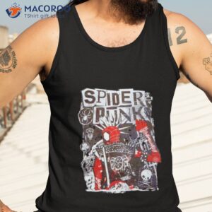 marvel spider man across the spider verse spider punk shirt tank top 3