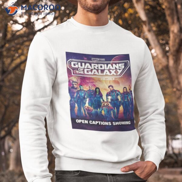 Marvel Studios Guardians Of The Galaxy Vol 3 2023 Open Captions Showing Shirt