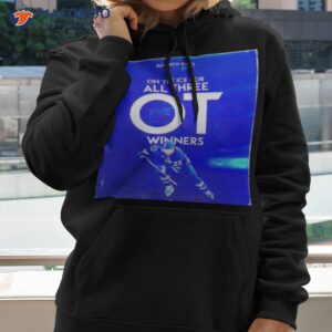 matthew knies on the ice for all three ot winnders t shirt hoodie 2