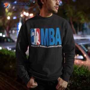 mba graduation gift basketball theme pun grad shirt sweatshirt