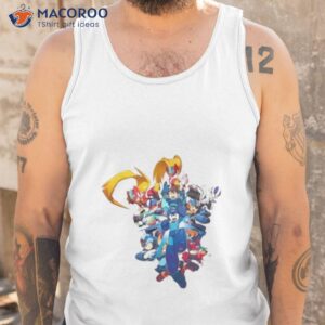 mega mans 35th anniversary artwork shirt tank top 1