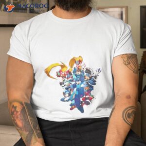 mega mans 35th anniversary artwork shirt tshirt 1