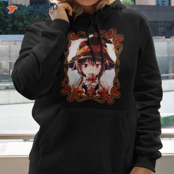 Megumin Konosuba Character The Witch Holiday Celebration On Red Anime Shirt