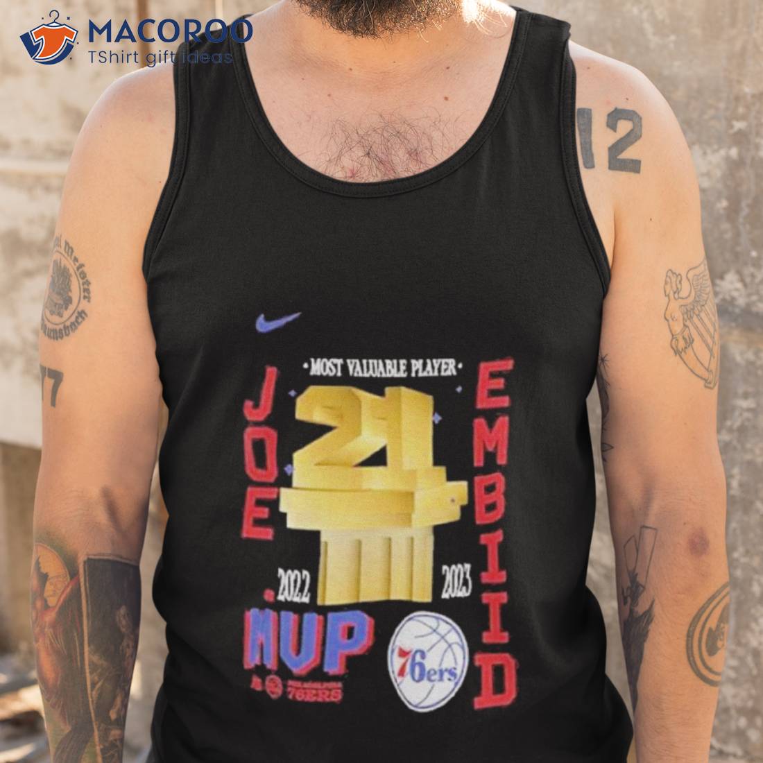 Men’s Nike Joel Embiid Black Philadelphia 76ers 2023 Nba Mvp Shirt Men’s Nike Joel Embiid Black Philadelphia 76ers 2023 Nba Mvp Shirt