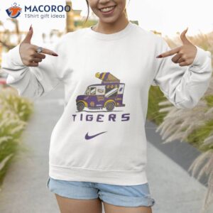 mens nike white lsu tigers campus ice cream shirt sweatshirt 1