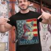 Meowica Cat 4th Of July Patriotic American Flag Gift Shirt