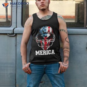 merica shirt football skull 4th july usa flag funny boy tank top 2