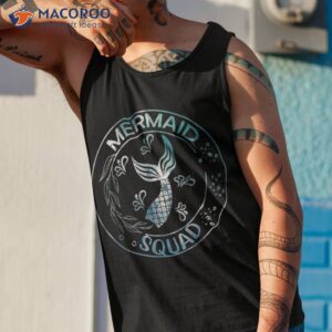 mermaid birthday squad party matching family lovers shirt tank top 1