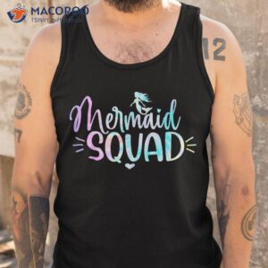 mermaid birthday squad party matching wo kids shirt tank top