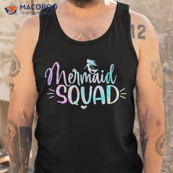 Mermaid Birthday Squad Party Matching Wo Kids Shirt