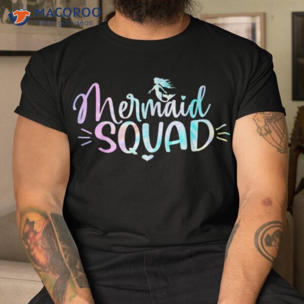 Mermaid Birthday Squad Party Matching Wo Kids Shirt