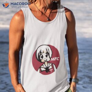 mfc kfc logo inspired mako mankanshoku kill la kill fried croquettes modern circle shirt tank top