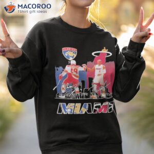 miami city florida panthers tkachuk and miami heat dwyane wade signatures shirt sweatshirt 2