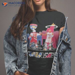 Miami City Florida Panthers Tkachuk And Miami Heat Dwyane Wade Signatures Shirt