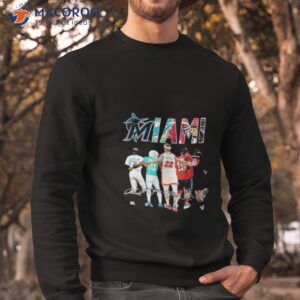 miami sports teams players signatures shirt sweatshirt