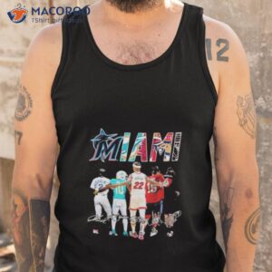 miami sports teams players signatures shirt tank top