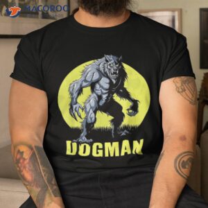 Michigan Dogman Cryptid Research Full Moon Shirt