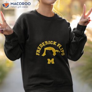 michigan gymnastics frederick flips shirt sweatshirt 2