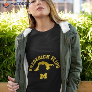 michigan gymnastics frederick flips shirt tshirt 4