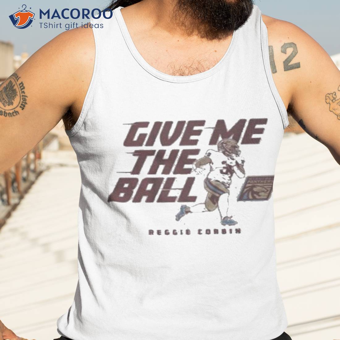 Michigan Panthers Reggie Corbin Give Me The Ball Shirt Michigan Panthers Reggie Corbin Give Me The Ball Shirt