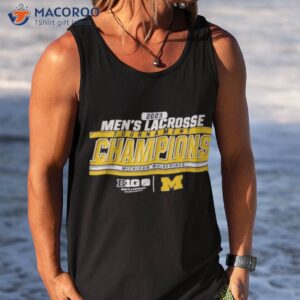 michigan wolverines 2023 big ten mens lacrosse tournament champions t shirt tank top 1