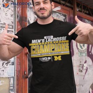 michigan wolverines 2023 big ten mens lacrosse tournament champions t shirt tshirt 1