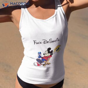 mickey mouse fuck desantis shirt tank top 2