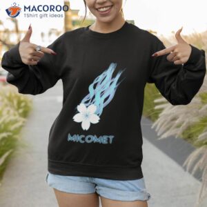 micomet blue hololive shirt sweatshirt