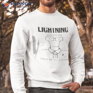 milo runs a node shirt sweatshirt