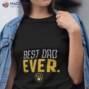 milwaukee brewers best dad ever logo fathers day t shirt tshirt