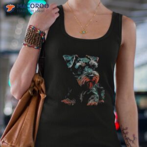 miniature schnauzer puppy dog pop art shirt tank top 4