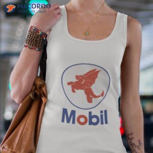 mobil red dragon parody new logo shirt tank top 4