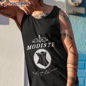 modiste corset design madame delacroix couturier to bridgerton society shirt tank top 1