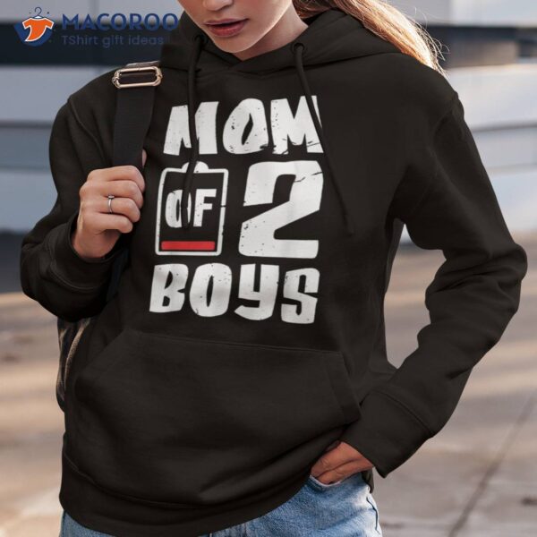 Mom Of 2 Boys Shirt Gift From Son Mothers Day Birthday