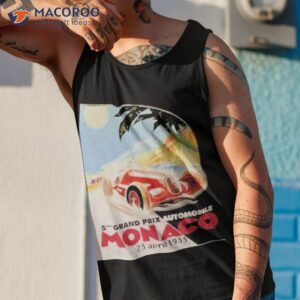 monaco grand prix posters and art prints shirt tank top 1