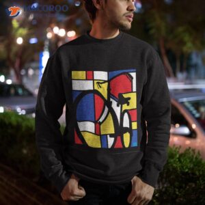 mondrian bicycle art shirt sweatshirt