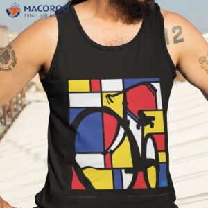 mondrian bicycle art shirt tank top 3