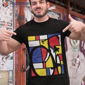 Mondrian Bicycle Art Shirt